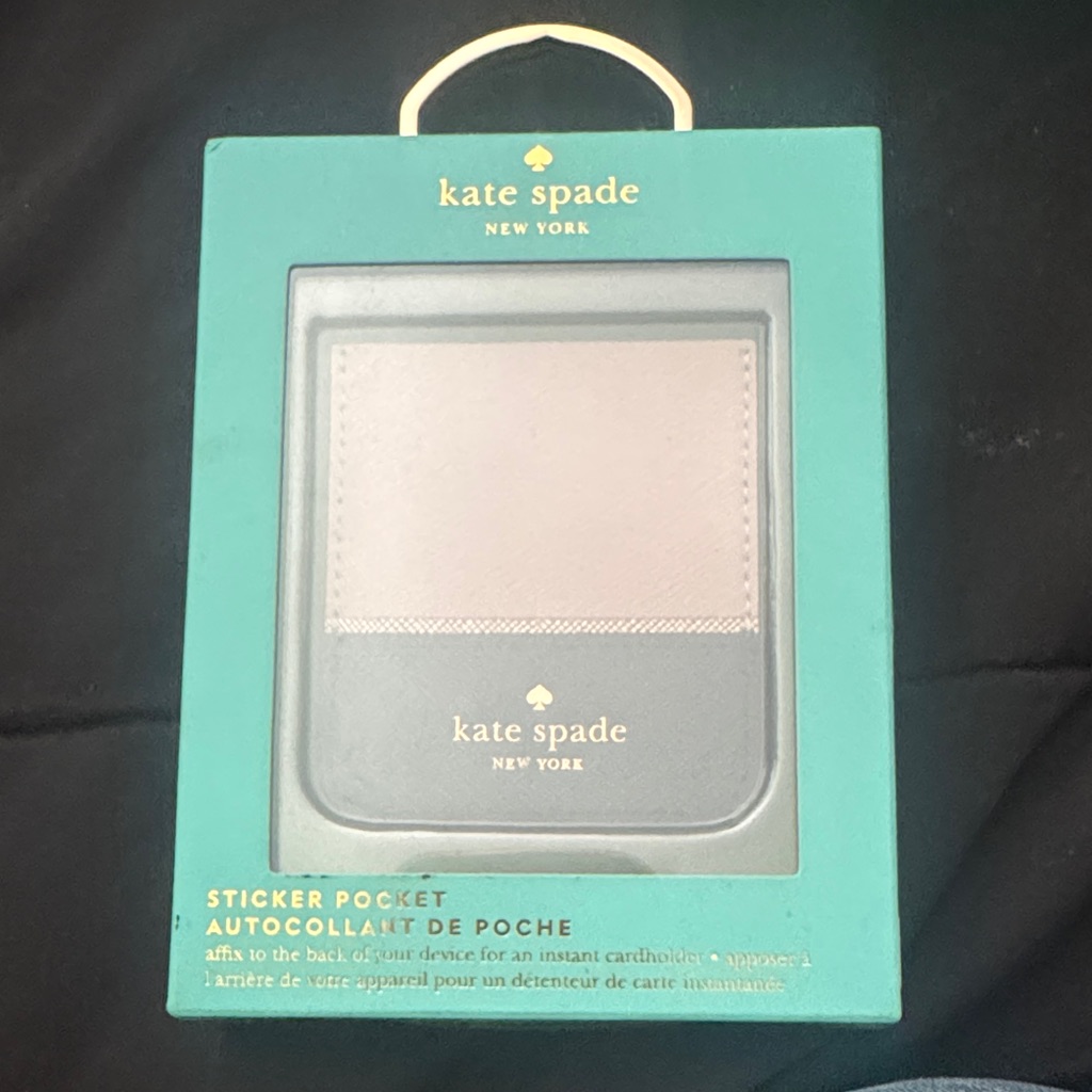 Kate Spade Gray Sticker Pocket